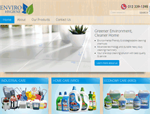 Tablet Screenshot of enviro-hygiene.com
